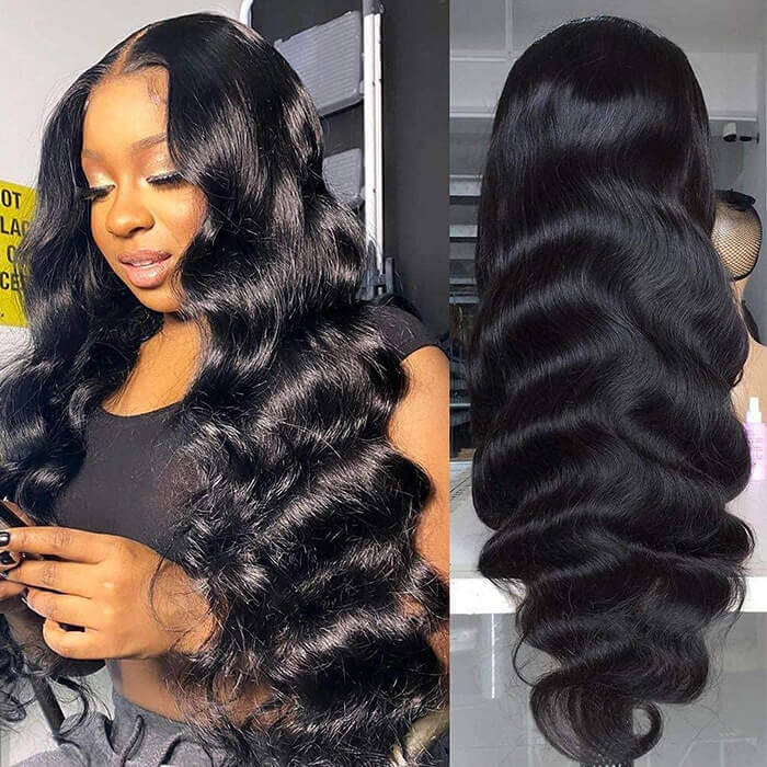 13x6 Full HD Invisible Lace Frontal Wigs Body Wave Human Hair Wigs Pre Plucked Natural Hairline - Image 12