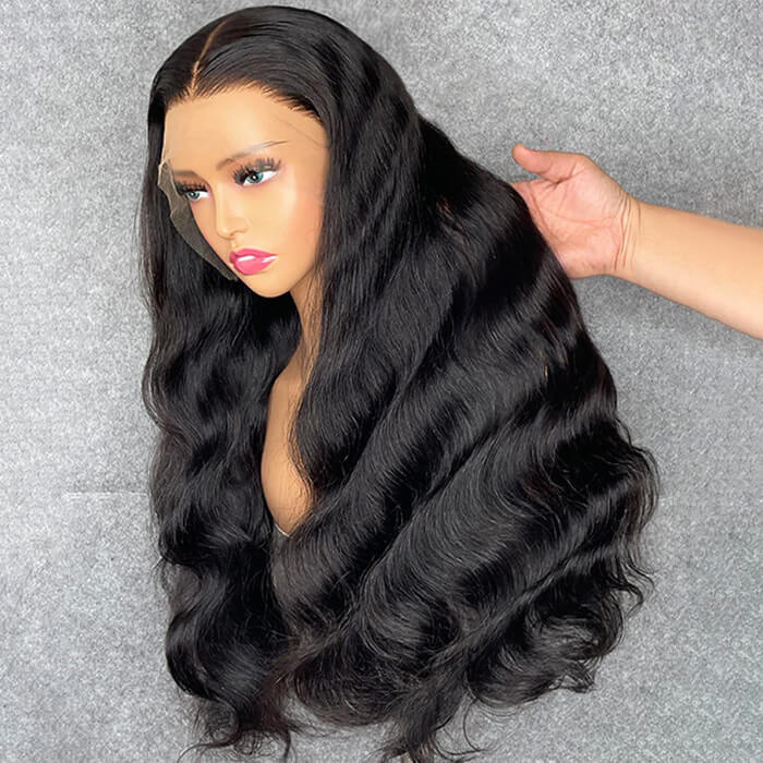 13x6 Full HD Invisible Lace Frontal Wigs Body Wave Human Hair Wigs Pre Plucked Natural Hairline - Image 13