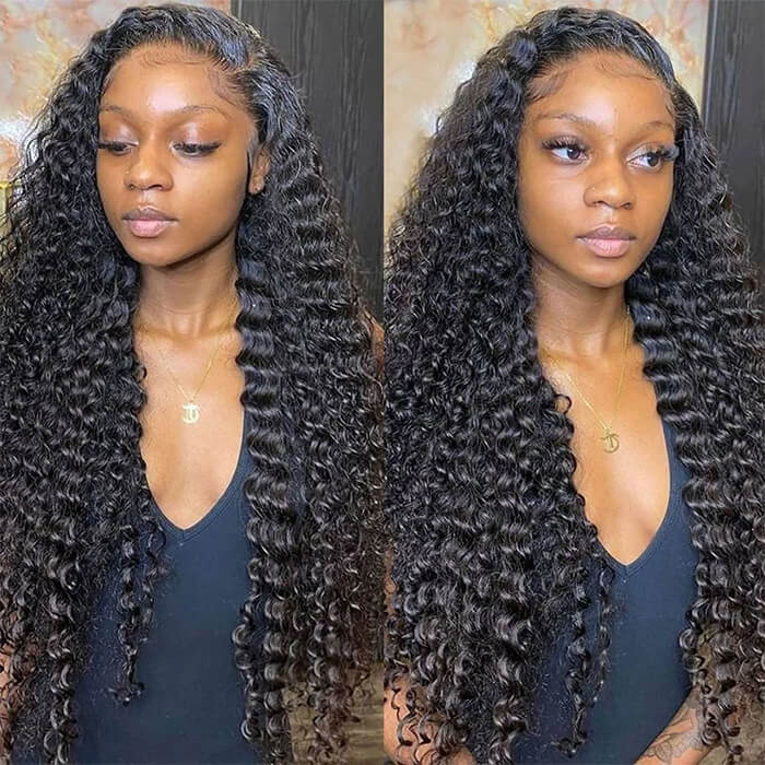 13x6 Full HD Lace Wigs Deep Wave Human Hair Parting Max Wigs Pre Plucked Natural Hairline - Image 10