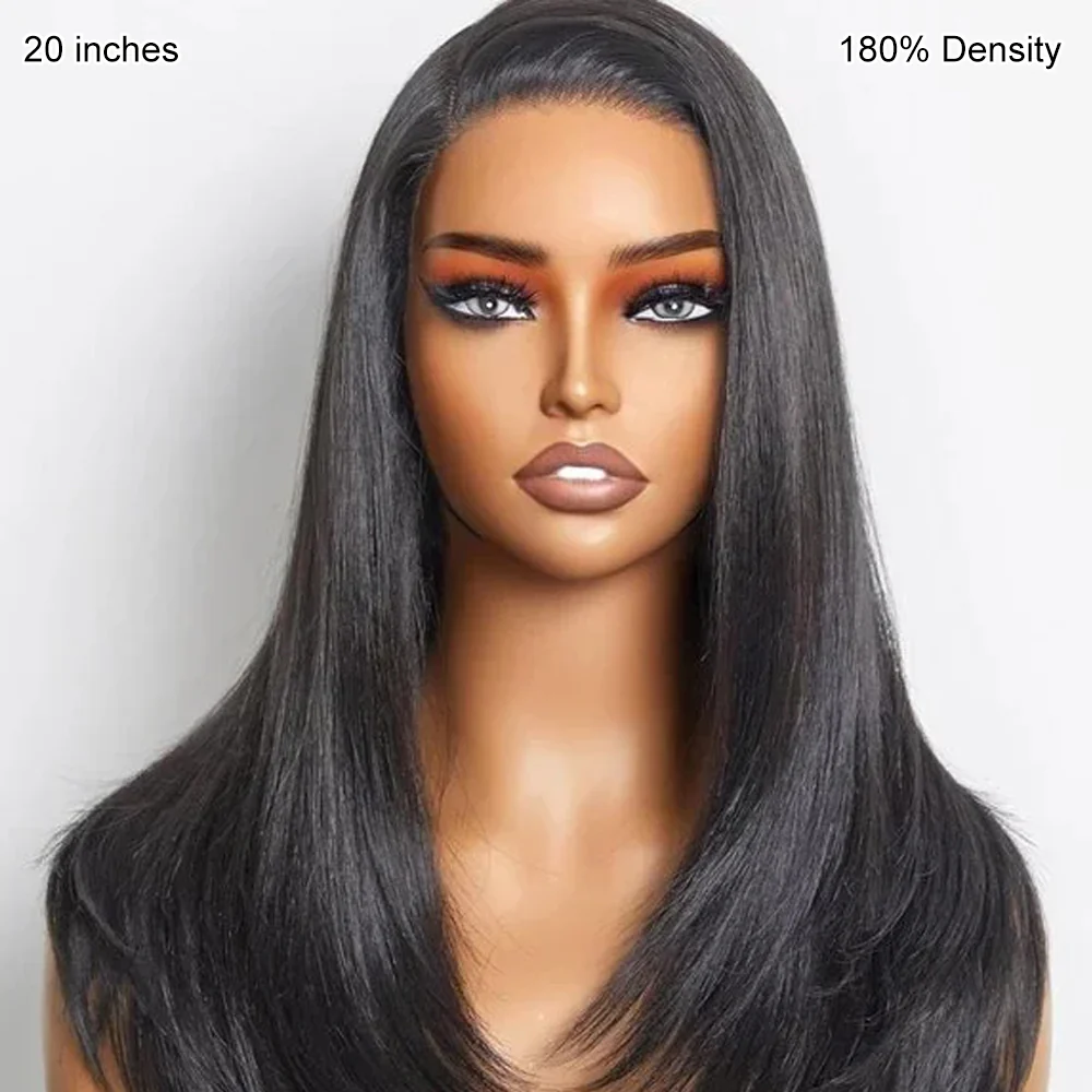 13X6 Pull Go Wig Straight Hair Transparent Lace Glueless Wigs Human Hair 180% 250% Density Flash Sale - Image 5