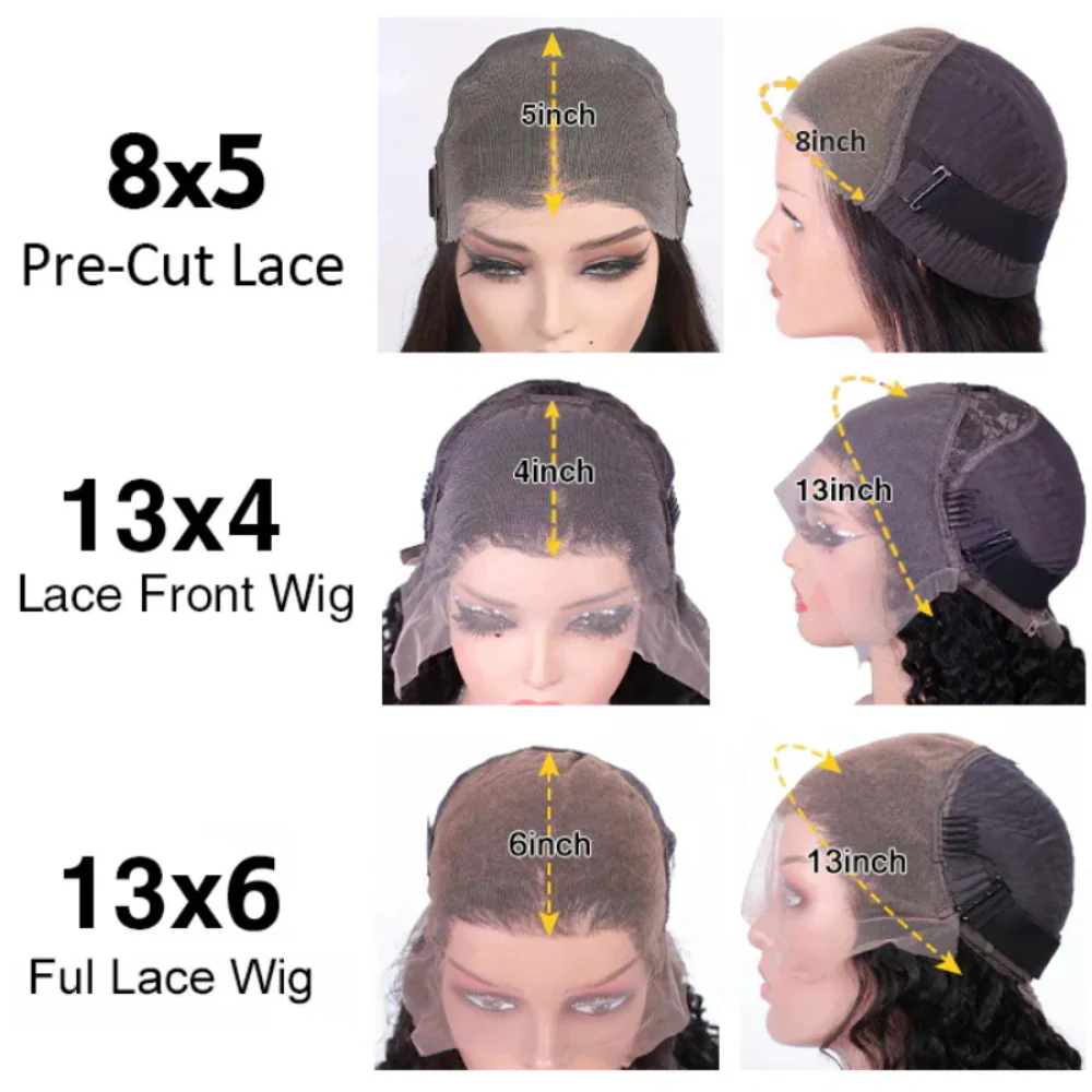 #33 Reddish Brown Kinky Straight Wig Autumn Color Glueless HD Lace Front Human Hair Wigs - Image 7