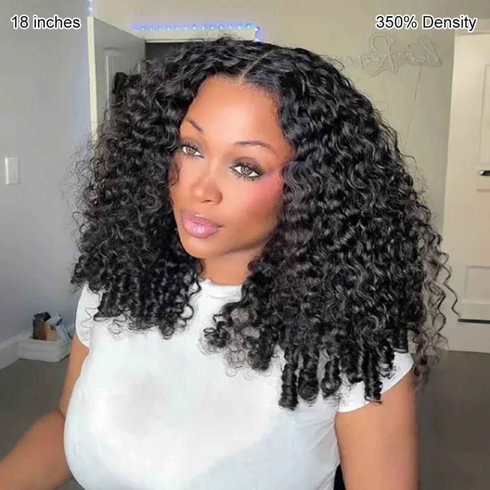 Pizazz Hair Burmese Curly Glueless 13x6 HD Lace Front Wear Go Wig With Flexible Fit Drawstring Human Hair Wig - Image 5