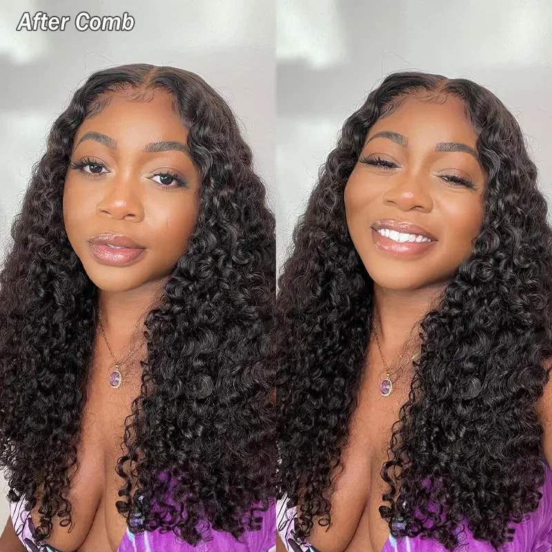 Pizazz Hair Burmese Curly Glueless 13x6 HD Lace Front Wear Go Wig With Flexible Fit Drawstring Human Hair Wig - Image 6