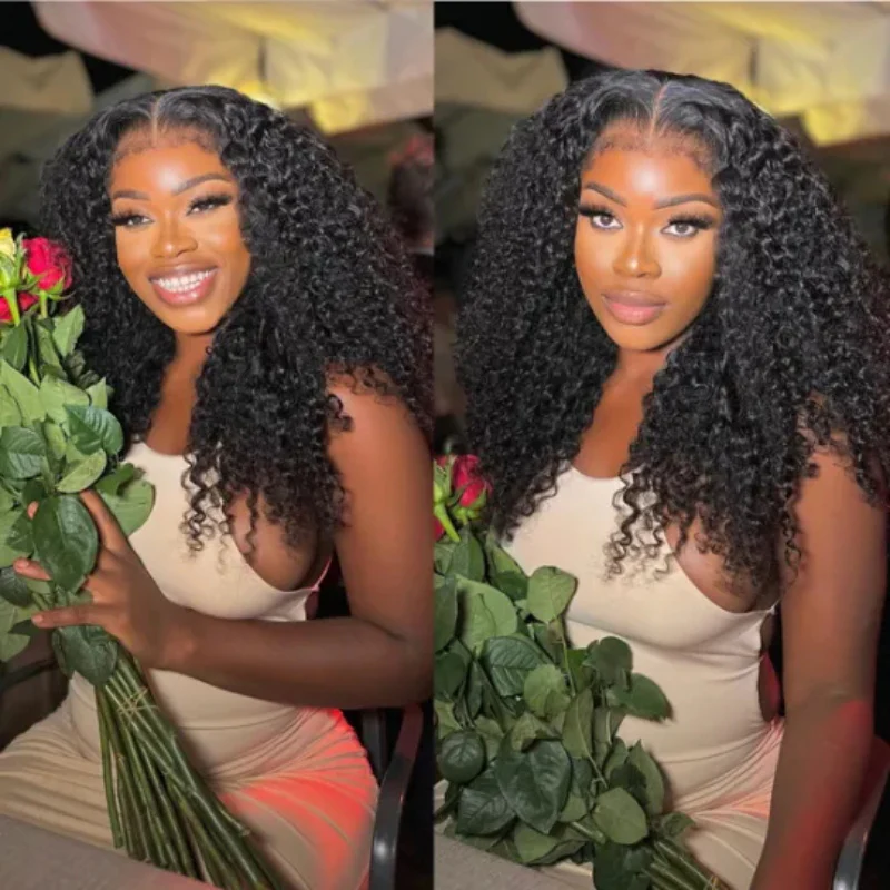 Pizazz Hair 4C Curly Edge 360 HD Lace Frontal Wig Invisible Strap Bleached Knots Pre Cut Lace Glueless - Image 7