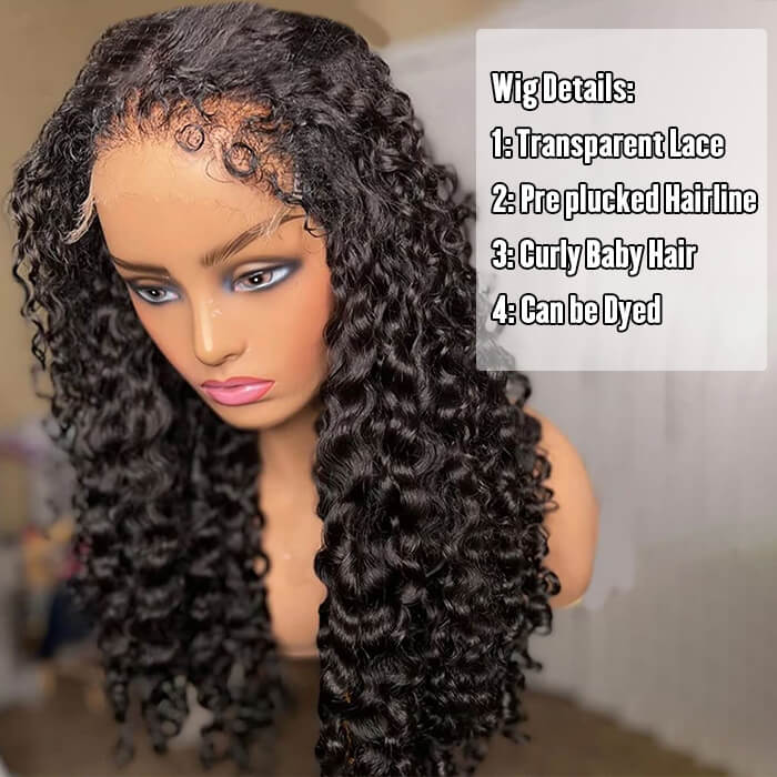4C Edges Natural Hairline Curly 8x5 Glueless Lace Wigs Human Hair Pre Plucked 180% Density - Image 4