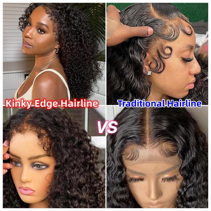 4C Edges Natural Hairline Curly 8x5 Glueless Lace Wigs Human Hair Pre Plucked 180% Density - Image 8