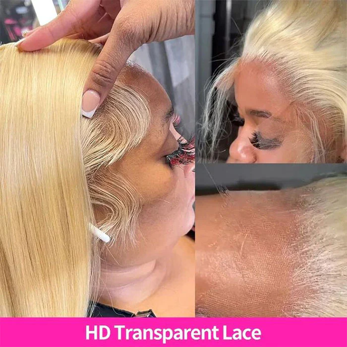 Pizazz Hair 613 Blonde Body Wave  13x6 HD  Lace Front Wigs 180% Density - Image 8