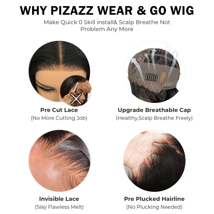 Air Wig 13x4 HD Lace Curly Human Hair Wigs Wear & Go Pre Cut Lace Glueless Lace Front Wigs - Image 9