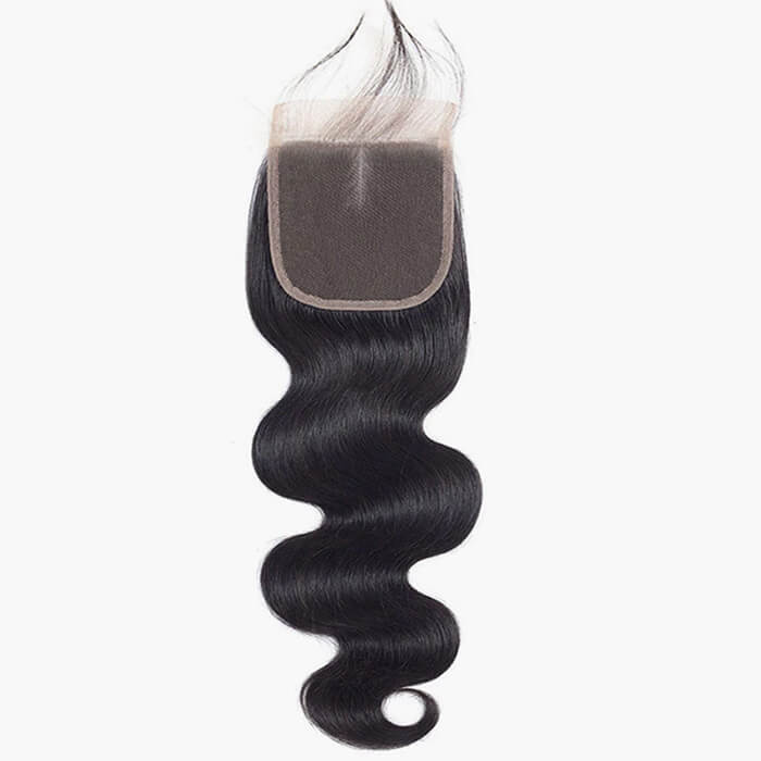 Body Wave 4x4 Lace Closure Middle Part 100% Human Virgin Hair Natural Color-Pizazz Hair - Image 4