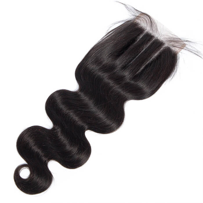 Body Wave 4x4 Lace Closure Pre Plucked With Baby Hair 100% Human Hair Extensions - Image 5