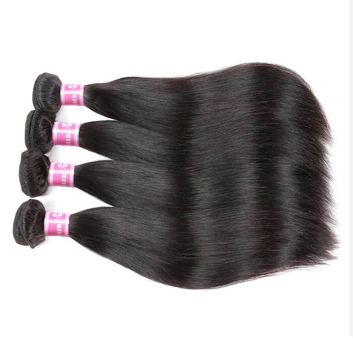Brazilian Straight Virgin Human Hair Bundles 100% Unprocessed Virgin Human Hair Extension - Image 3