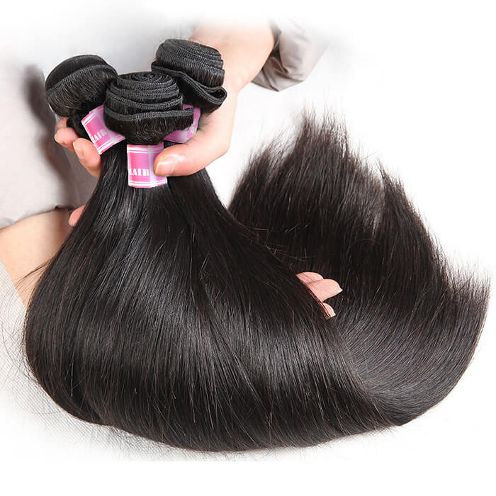Brazilian Straight Virgin Human Hair Bundles 100% Unprocessed Virgin Human Hair Extension - Image 5