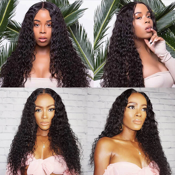 Brazilian Water Wave 3/4 Bundles Deals 100% Unprocessed Virgin Human Hair Weave - Image 3