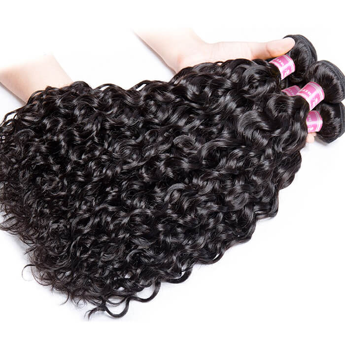 Brazilian Water Wave 3/4 Bundles Deals 100% Unprocessed Virgin Human Hair Weave - Image 4