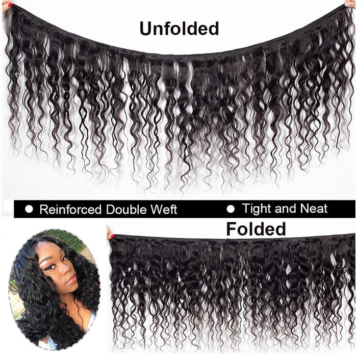 Brazilian Water Wave 3/4 Bundles Deals 100% Unprocessed Virgin Human Hair Weave - Image 7