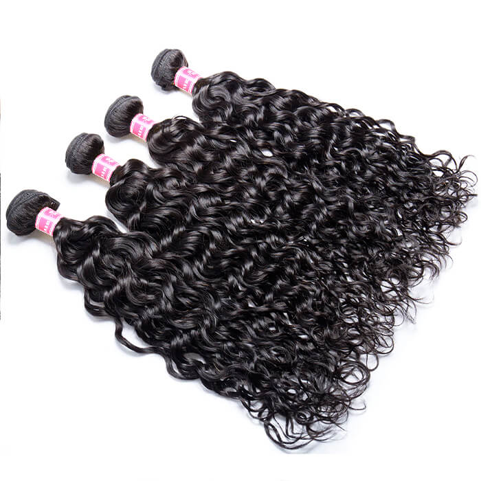 Brazilian Water Wave 3/4 Bundles Deals 100% Unprocessed Virgin Human Hair Weave - Image 9