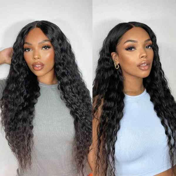 Flowy Bohemian Curls Wig Curly Glueless 5x5 Closure Lace Wig Pre-plucked Human Hair wigs - Image 3