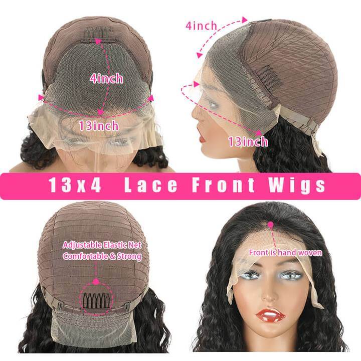 13*4 HD Lace Frontal Wigs Skin Melt Transparent Human Hair Wigs - Image 12