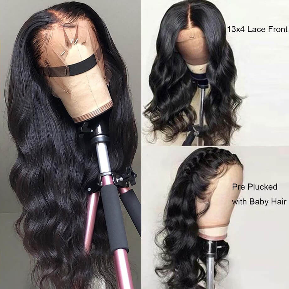 13*4 HD Lace Frontal Wigs Skin Melt Transparent Human Hair Wigs - Image 7