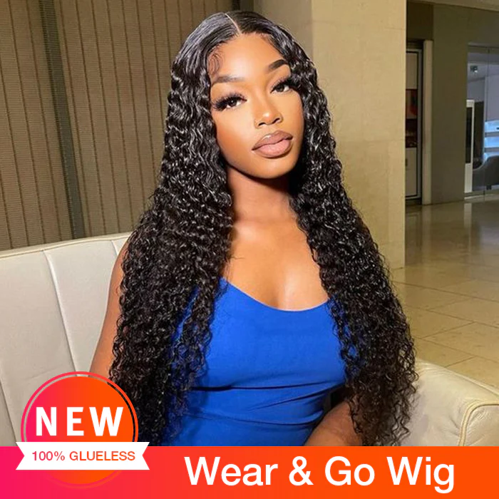 Curly Wig Wear & Go Glueless Wigs Pre Cut 5x5 HD Lace Closure Human Hair Wigs Beginner Friendly - Image 6