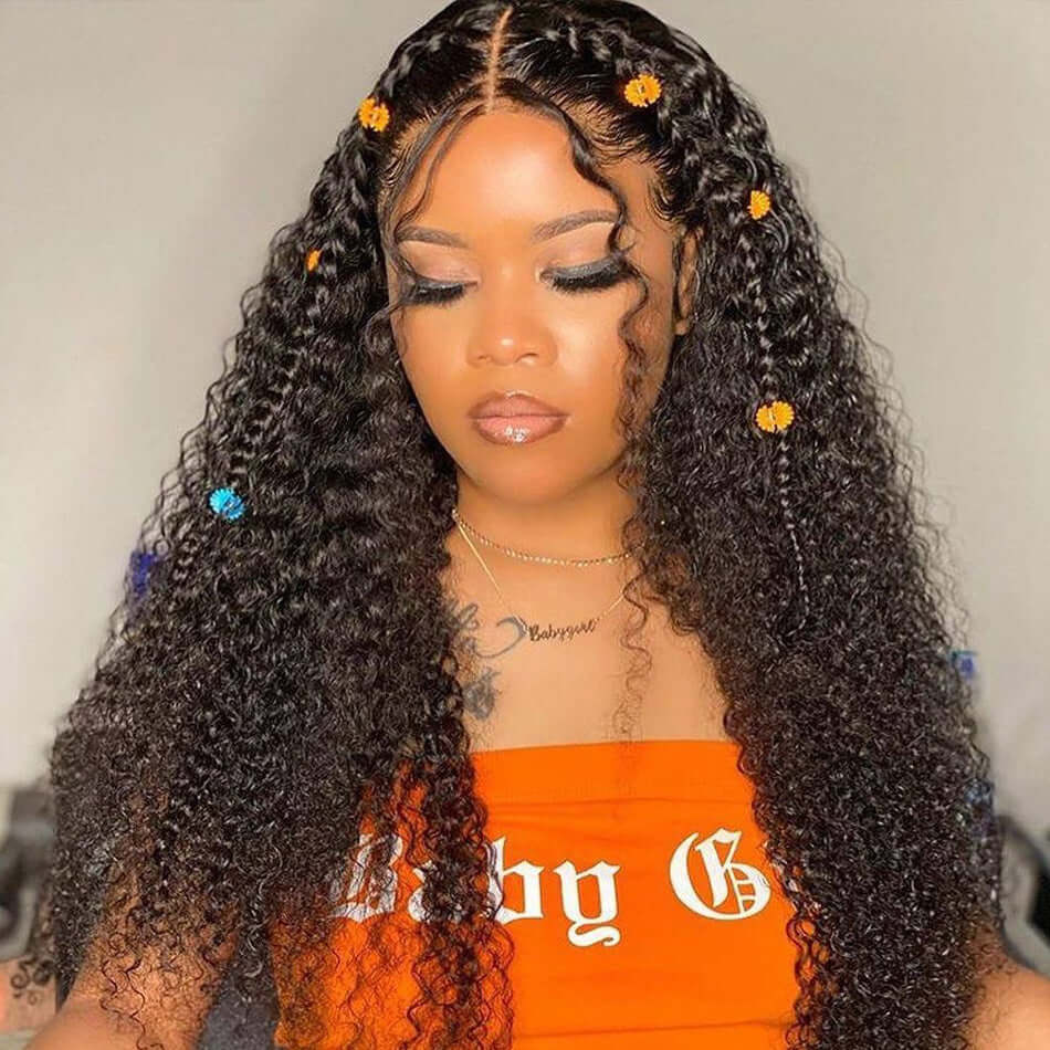 Curly 13x6 New Clear HD Lace Front Wigs Human Hair Lace Wigs Pre Plucked - Image 3