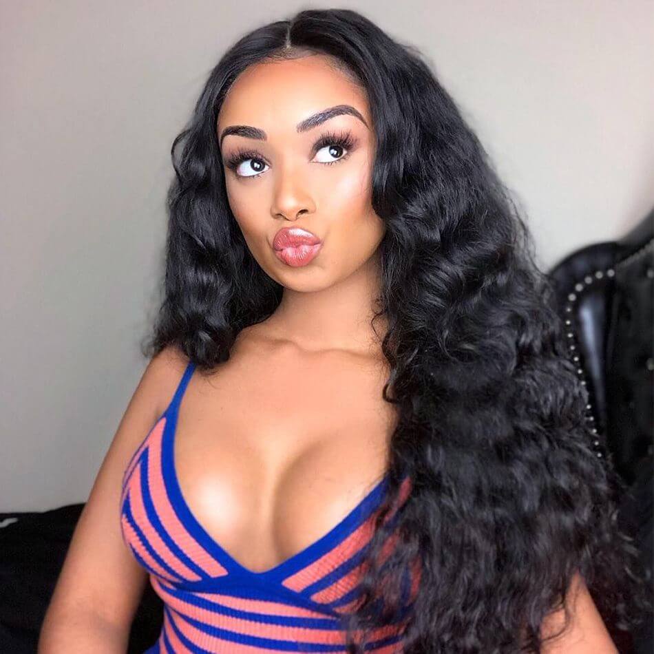 Loose Deep Wave 360 HD Invisible Lace Frontal Human Hair Wigs with Pre Plucked Hairline - Image 9