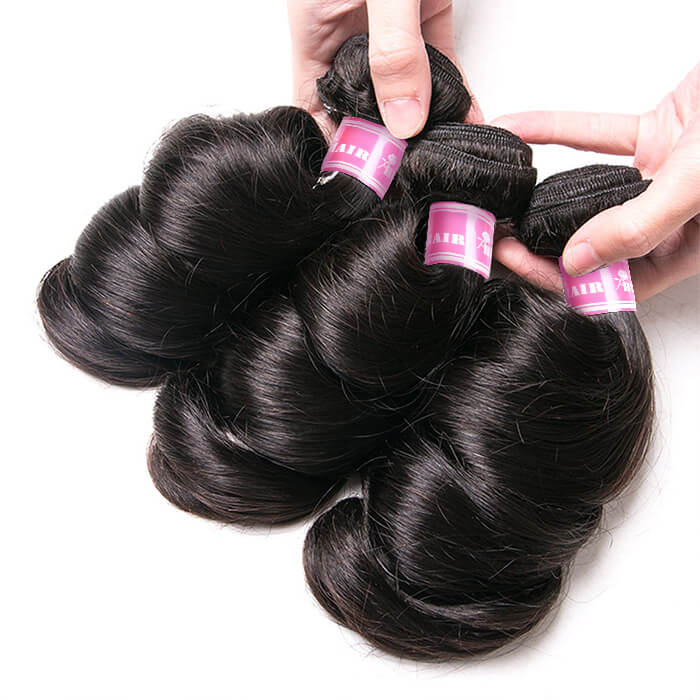 Loose Wave Virgin Hair Weave 3/4 Bundles Deals Unprocessed Human Hair Extensions - Image 3