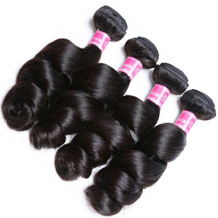 Loose Wave Virgin Hair Weave 3/4 Bundles Deals Unprocessed Human Hair Extensions - Image 4