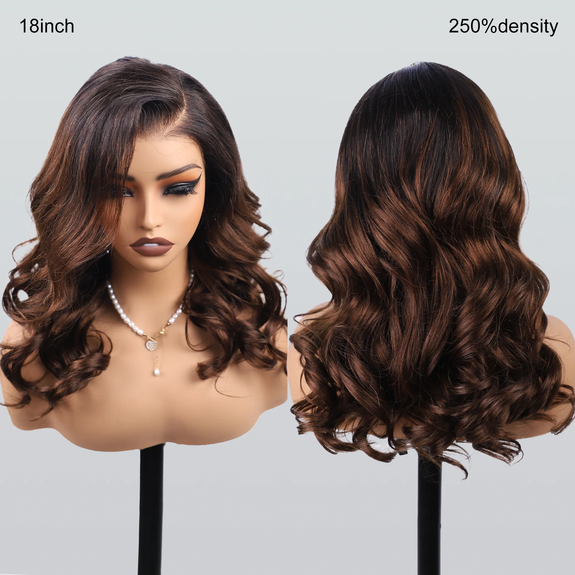 Pizazz Hair Balayage Ombre T1b/4 Body Wave Glueless Wig 8x5 Lace Pre Plucked Ships From USA - Image 6