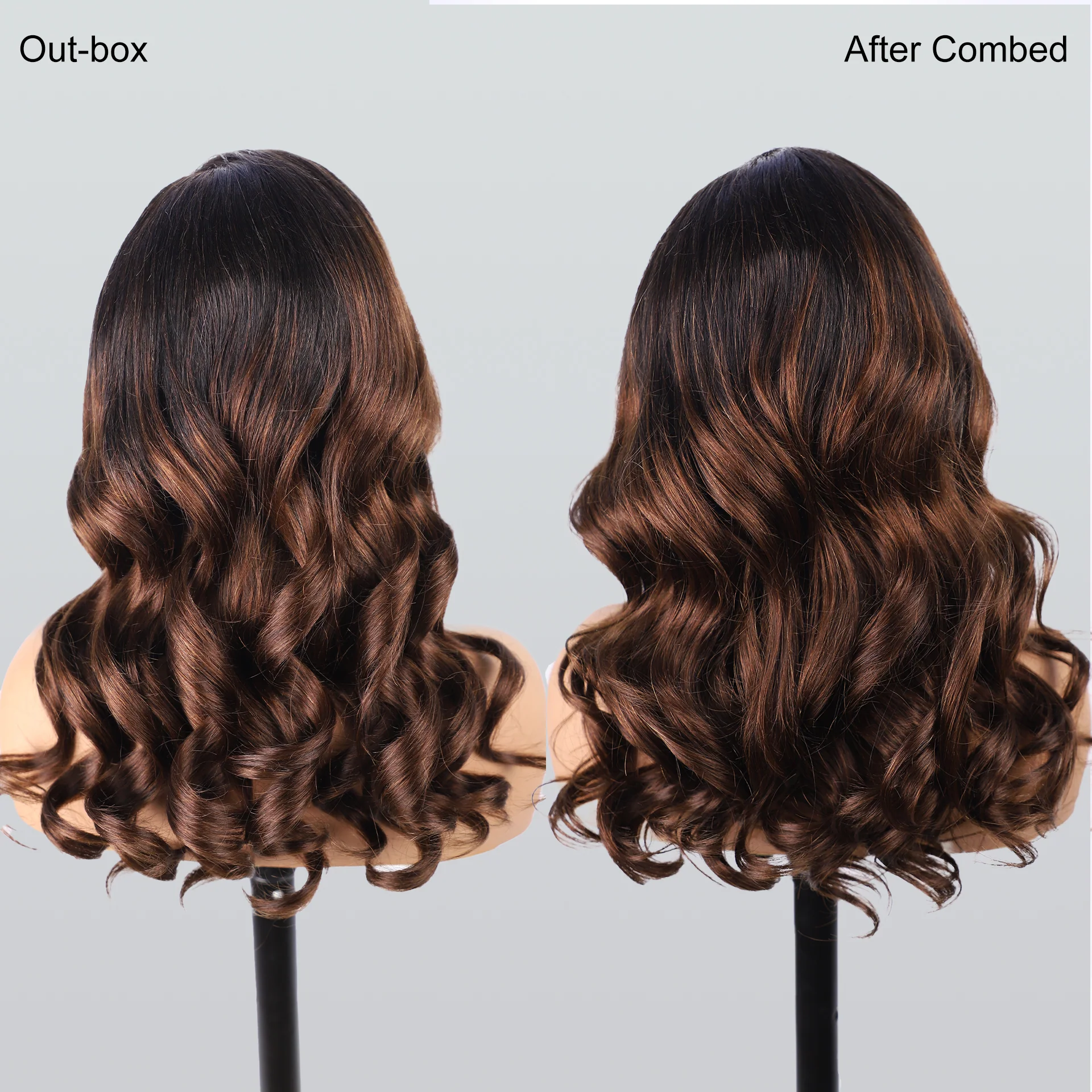 Pizazz Hair Balayage Ombre T1b/4 Body Wave Glueless Wig 8x5 Lace Pre Plucked Ships From USA - Image 7