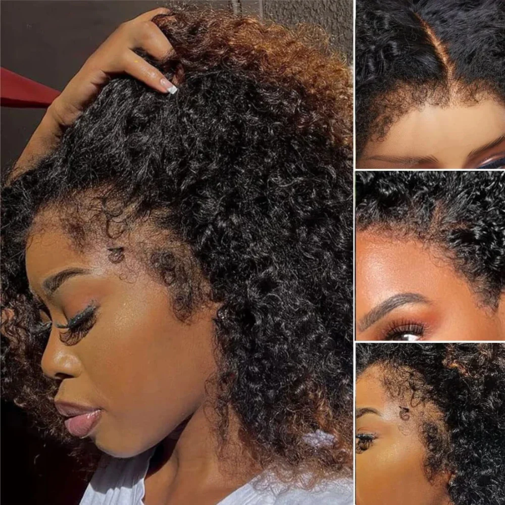Pizazz Hair 8x5 HD Lace Wear Go Wig | Honey Brown Jerry Curl | 18 Inch Glueless Bob - Image 9