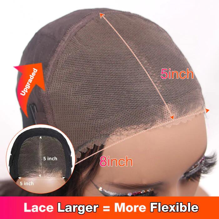 New Pre-Bleached Knots Wear Go Glueless Wig Pre-Cut HD Lace Body Wave Human Hair - Image 10