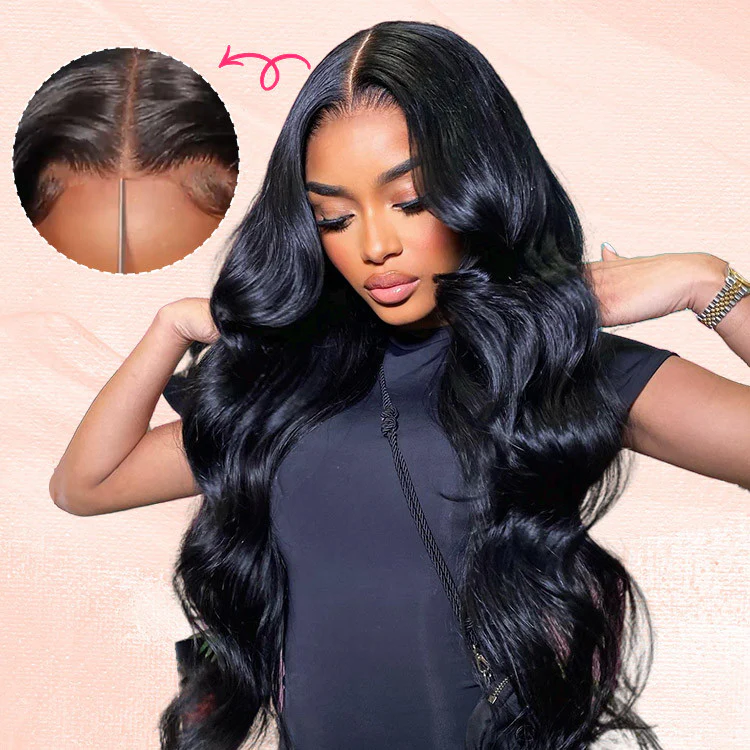 New Pre-Bleached Knots Wear Go Glueless Wig Pre-Cut HD Lace Body Wave Human Hair - Image 7