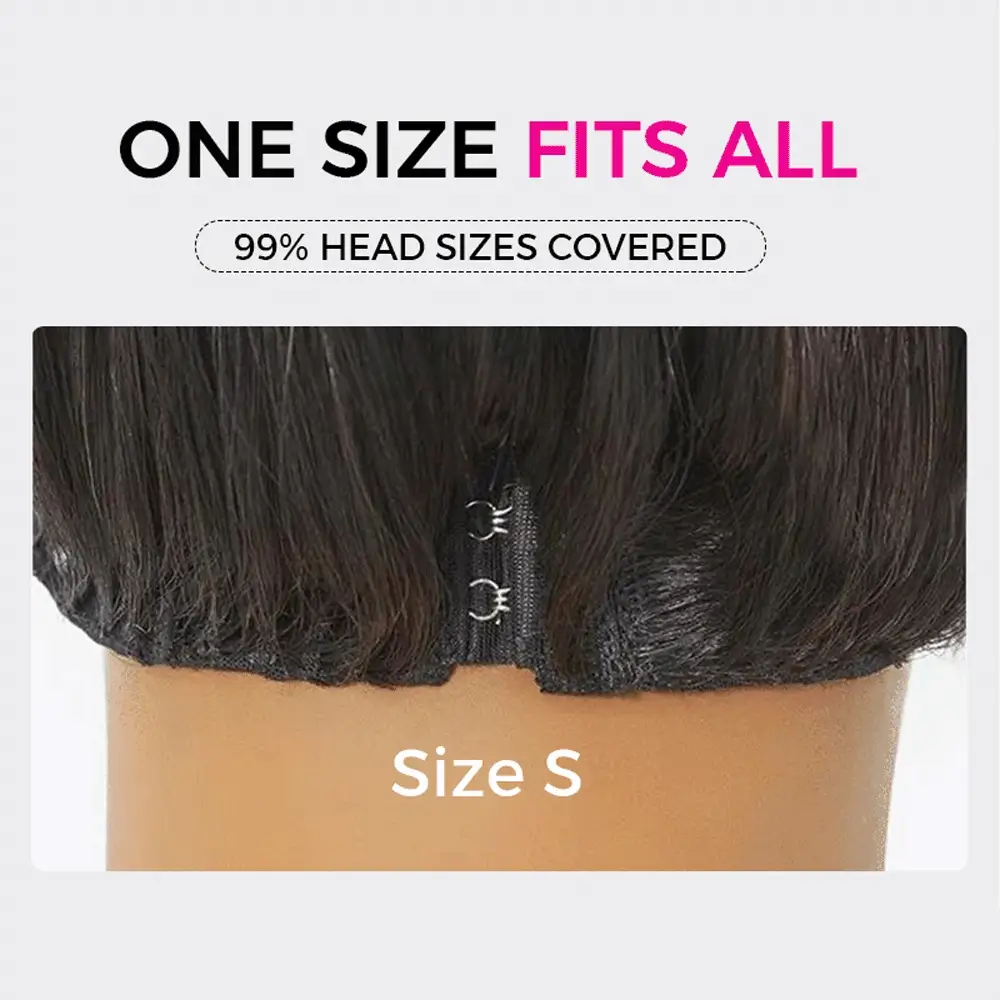 Pizazz Hair Curtain Bangs Reddish Brown Body Wave  HD Lace Frontal Wig  Human Hair Wig - Image 11