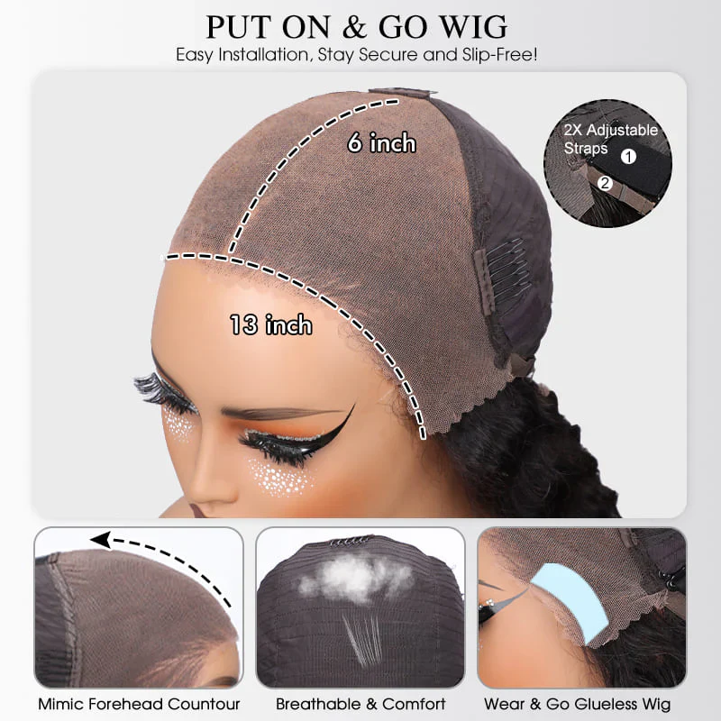 Pizazz Hair 30 Inch 13x6 HD Lace Front Wig Human Hair 250 Density Straight Natural Color - Image 8