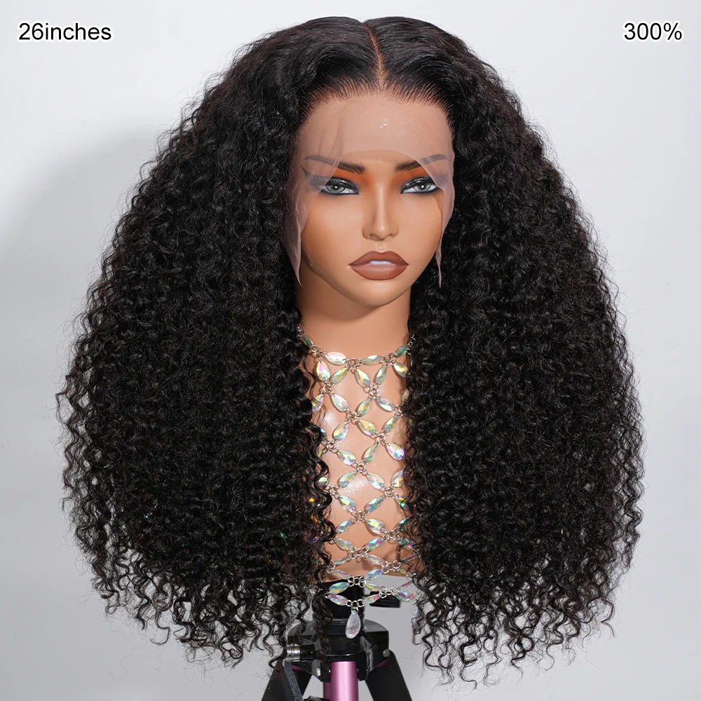 13x6 Full HD Invisible Lace Frontal Wigs jerry Curly Human Hair Wigs Pre Plucked Natural Hairline - Image 3