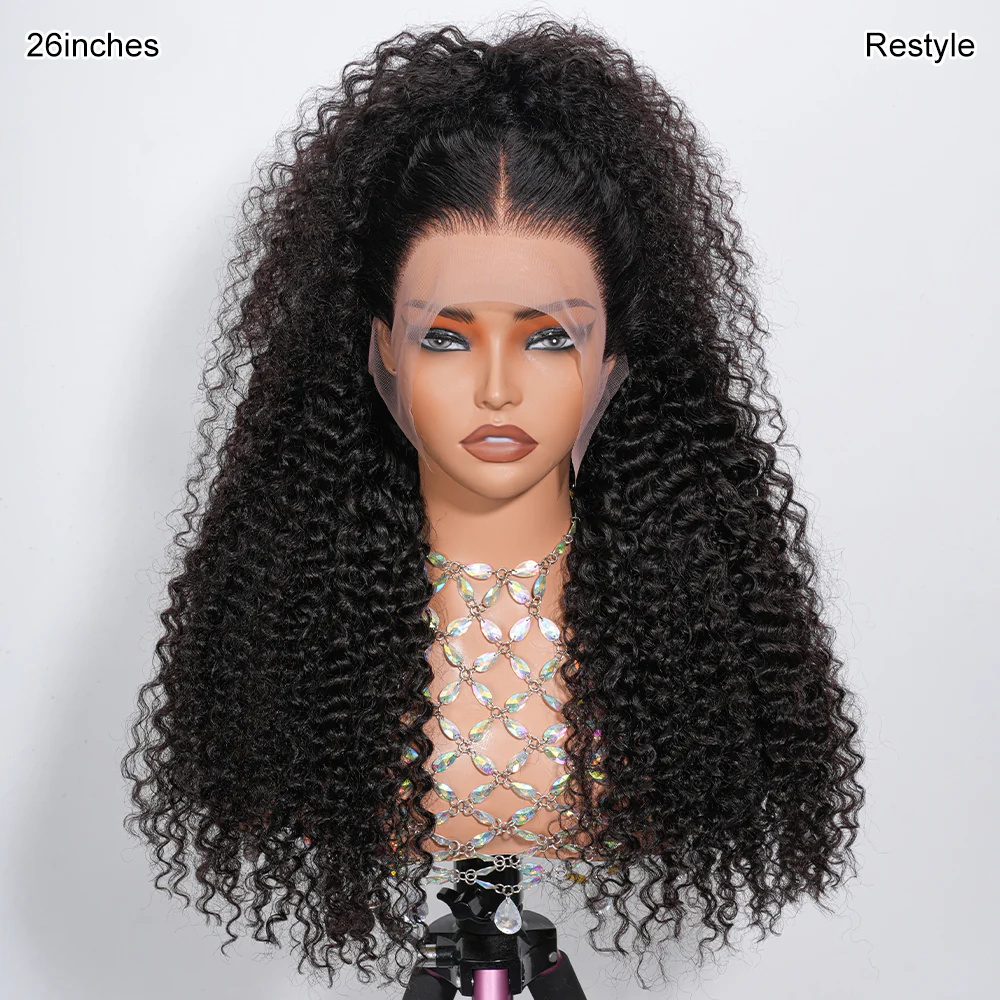 13x6 Full HD Invisible Lace Frontal Wigs jerry Curly Human Hair Wigs Pre Plucked Natural Hairline - Image 4