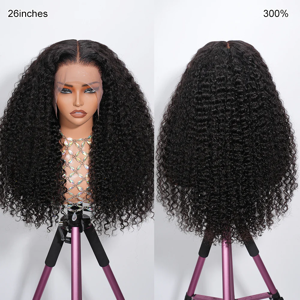13x6 Full HD Invisible Lace Frontal Wigs jerry Curly Human Hair Wigs Pre Plucked Natural Hairline - Image 5