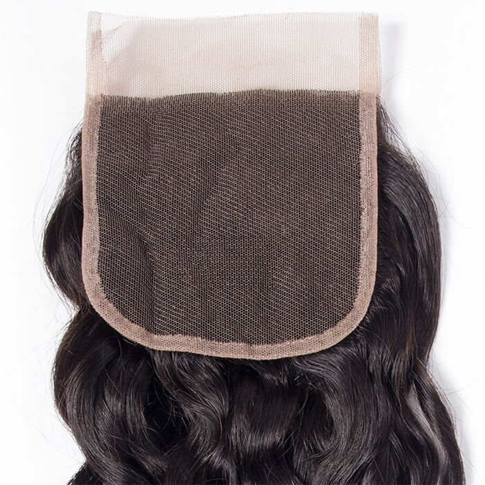 Water Wave 4x4 Transparent Lace Closure Remy Human Hair Free/Middle Part Closure 150% Density - Image 5