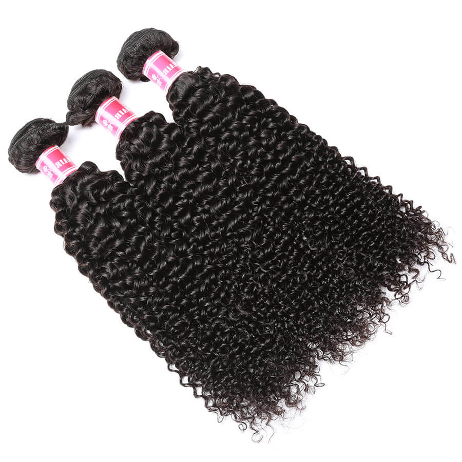 Brazilian Curly Hair 3/4 Bundles Affordable Virgin Human Hair Weave - Image 3